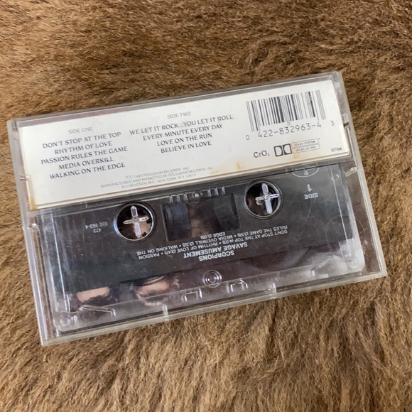 Scorpions Savage Amusement Cassette - Picture 2 of 5